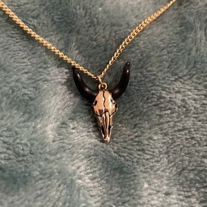 ⭐️Longhorn Skull Charm Necklace